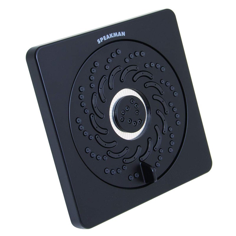 Speakman S-5001-MB-E2 Kubos Exhilaration High Pressure Fixed Shower Head, 2 GPM, Matte Black - Image 1